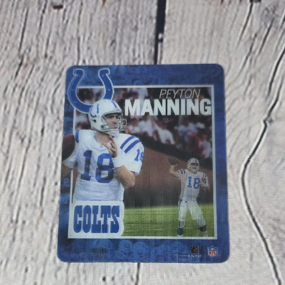 Peyton Manning Colts Halographic Magnetic Football Trading Card 4